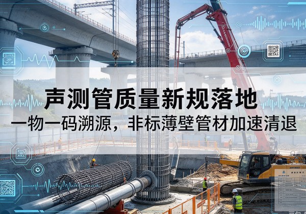 理塘声测管质量新规落地，一物一码溯源，非标薄壁管材加速清退